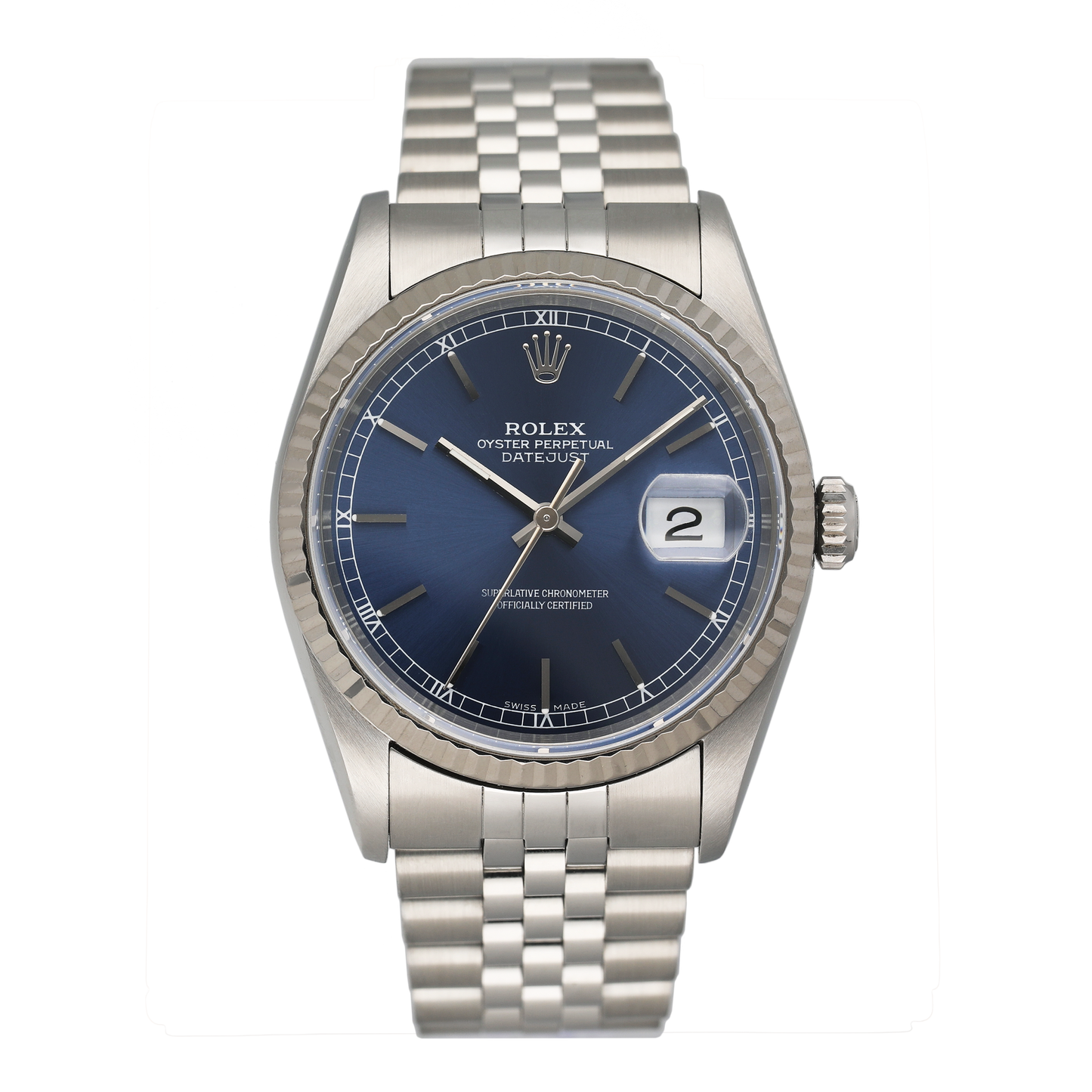 Rolex Datejust 16234 Blue Dial Mens Watch – Phigora