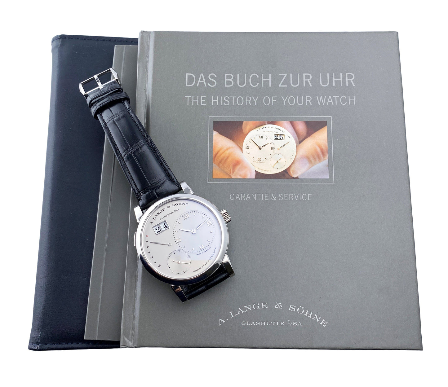A. Lange & Sohne Lange 1 Daymatic 320.025 Mens Watch Box Papers