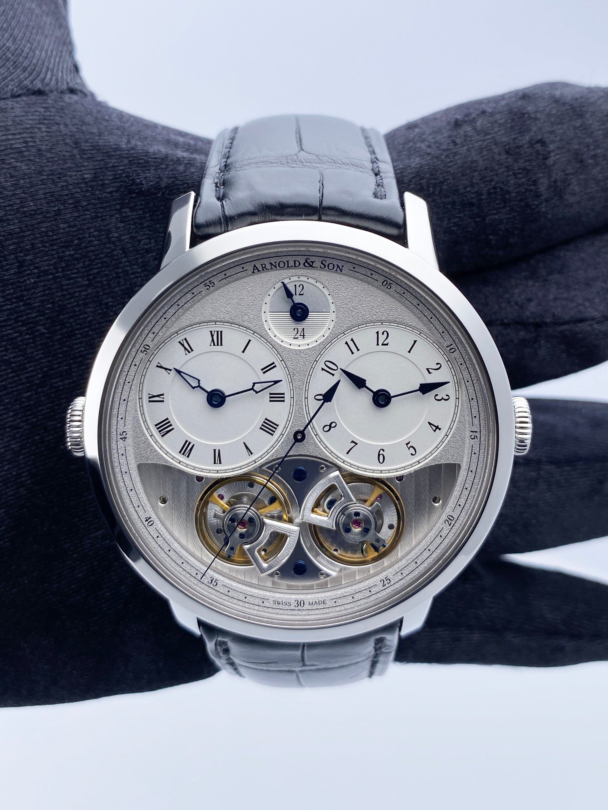 Arnold & Son DBG Equation GMT 1DGAS.S01A.C121S Mens Watch Box Papers - Virtual