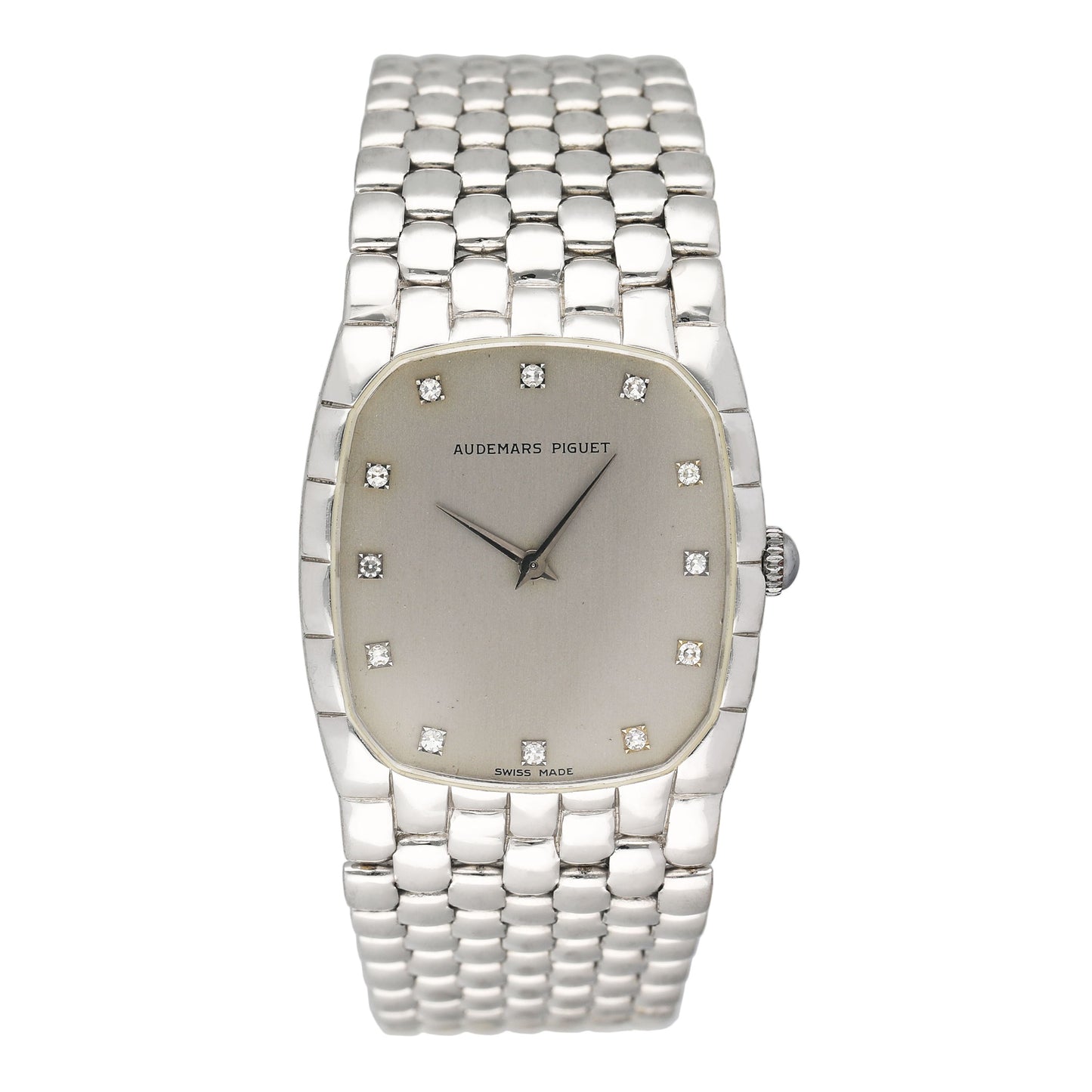 Audemars Piguet 14126.791 Diamond Silver Dial 18K White Gold Ladies Watch With Papers