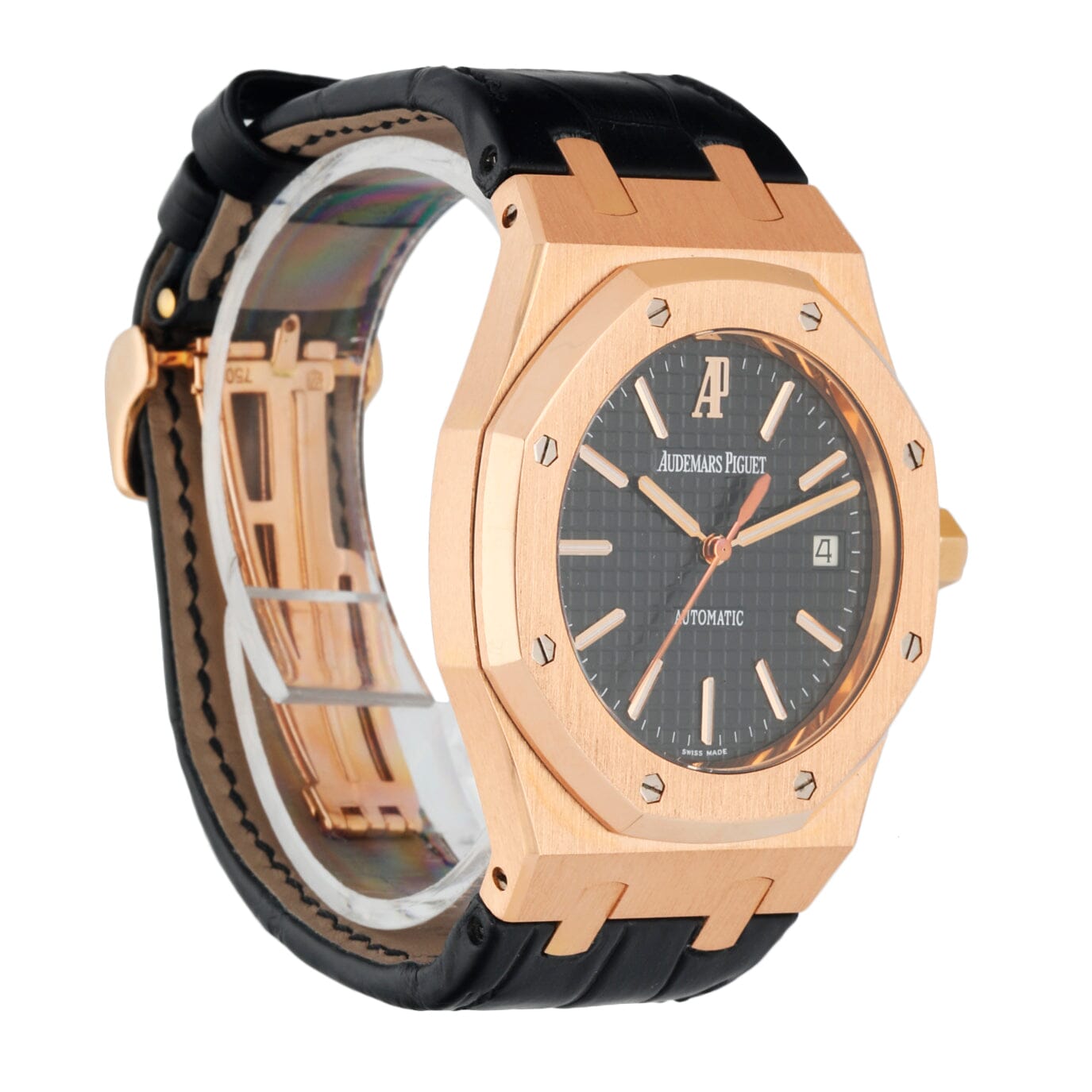Audemars Piguet 15300OR 18K Rose Gold Men’s Watch With Papers - Wristwatch