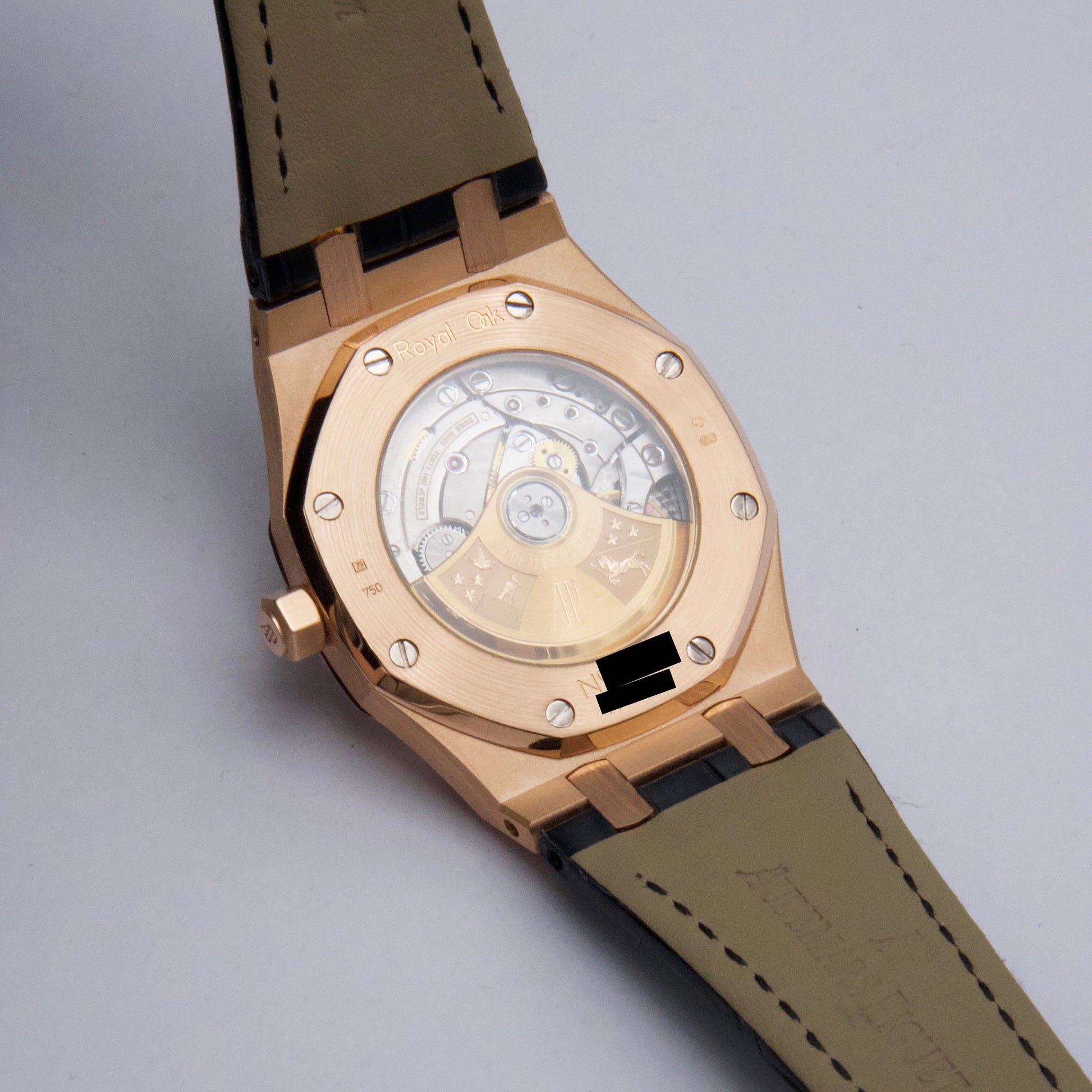 Audemars Piguet 15300OR Black Dial 18K Rose Gold Mens Watch - Virtual