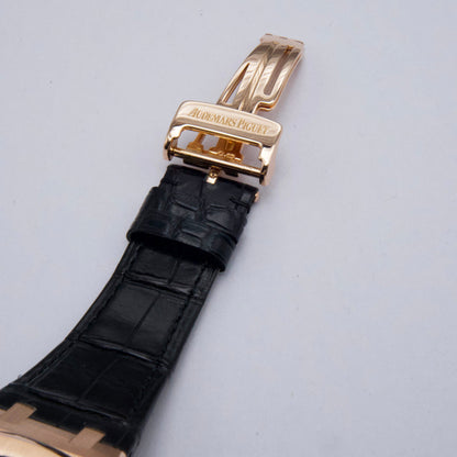 Audemars Piguet 15300OR Black Dial 18K Rose Gold Mens Watch - Virtual