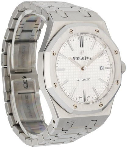 Audemars Piguet 15400ST White Dial Steel Mens Watch Box Papers - Virtual