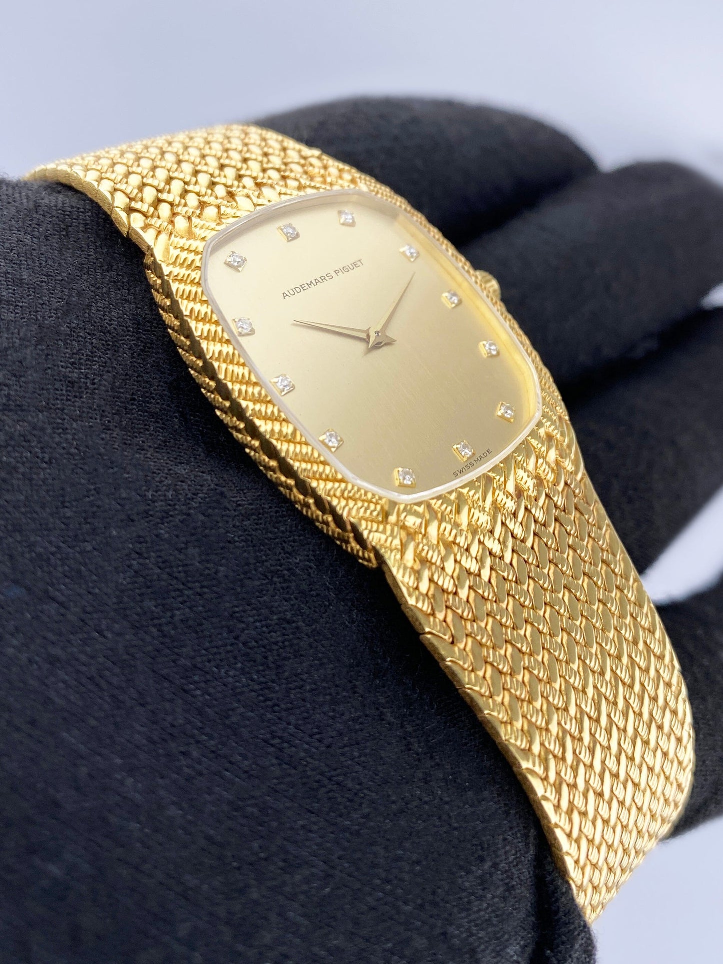 Audemars Piguet 4579/519 BA Diamond Champagne Ladies Watch Papers - Watches