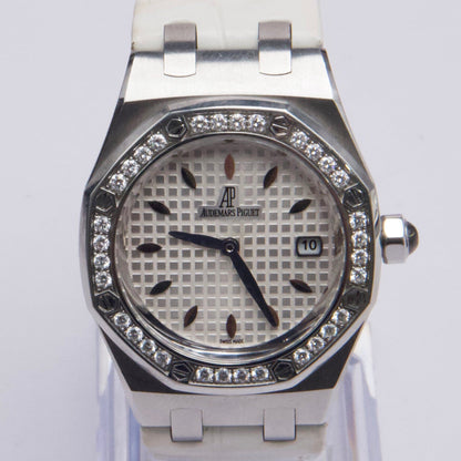 Audemars Piguet Royal Oak 67601ST Diamond White Dial Steel Ladies Watch - Watches