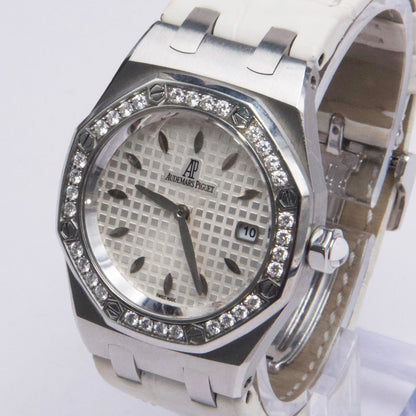 Audemars Piguet Royal Oak 67601ST Diamond White Dial Steel Ladies Watch - Watches