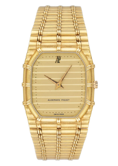 Audemars Piguet Bamboo 18k YG Champagne Mens Watch - Watches