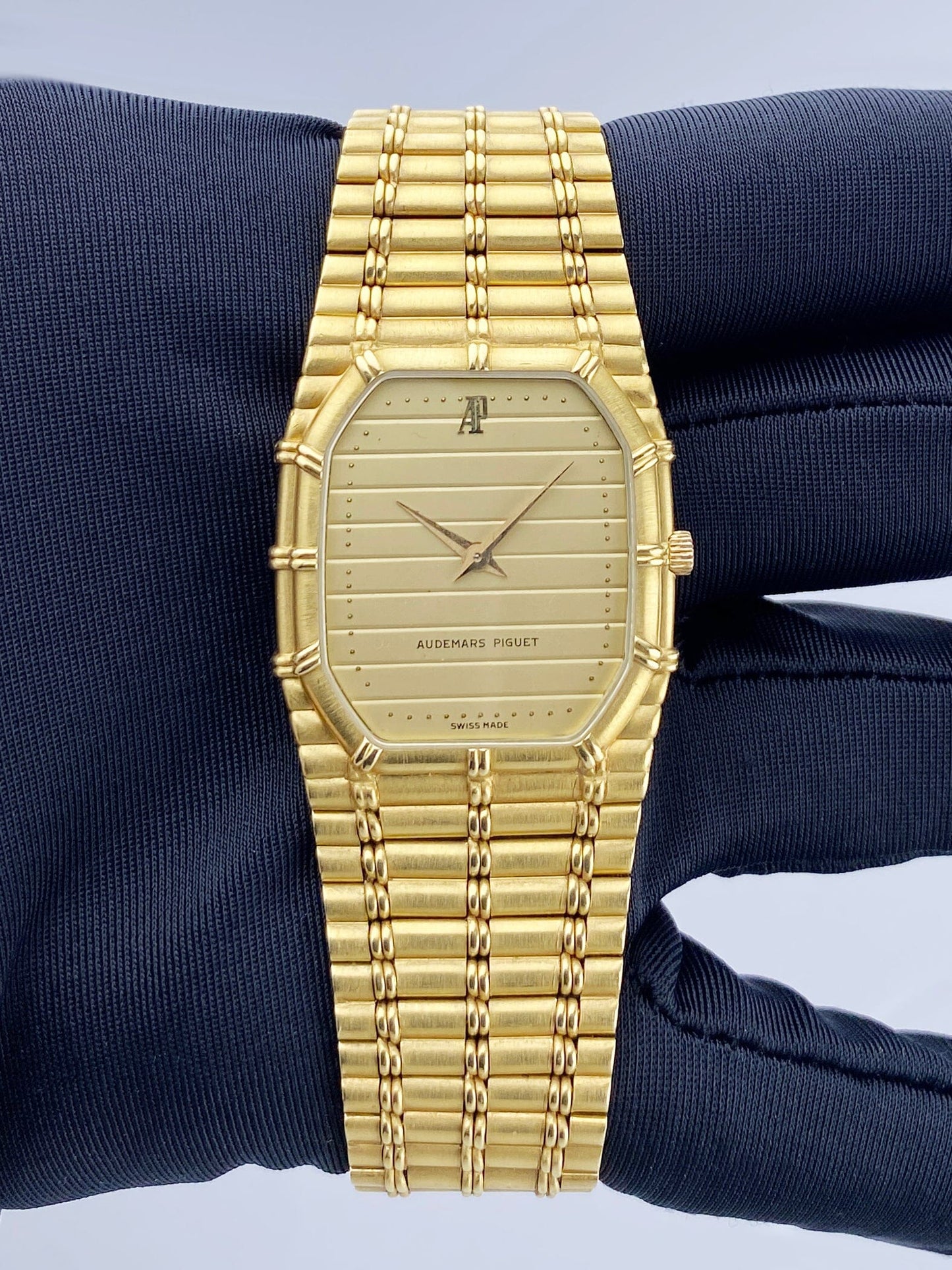 Audemars Piguet Bamboo 18k YG Champagne Mens Watch - Watches