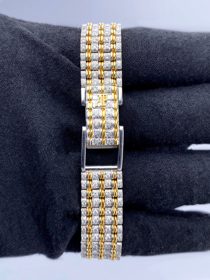 Audemars Piguet Bamboo Diamond Champagne Dial Two Tone Ladies Watch - Watches