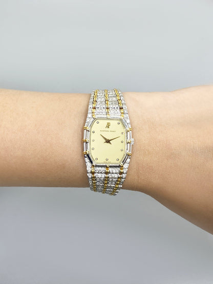 Audemars Piguet Bamboo Diamond Champagne Dial Two Tone Ladies Watch - Watches