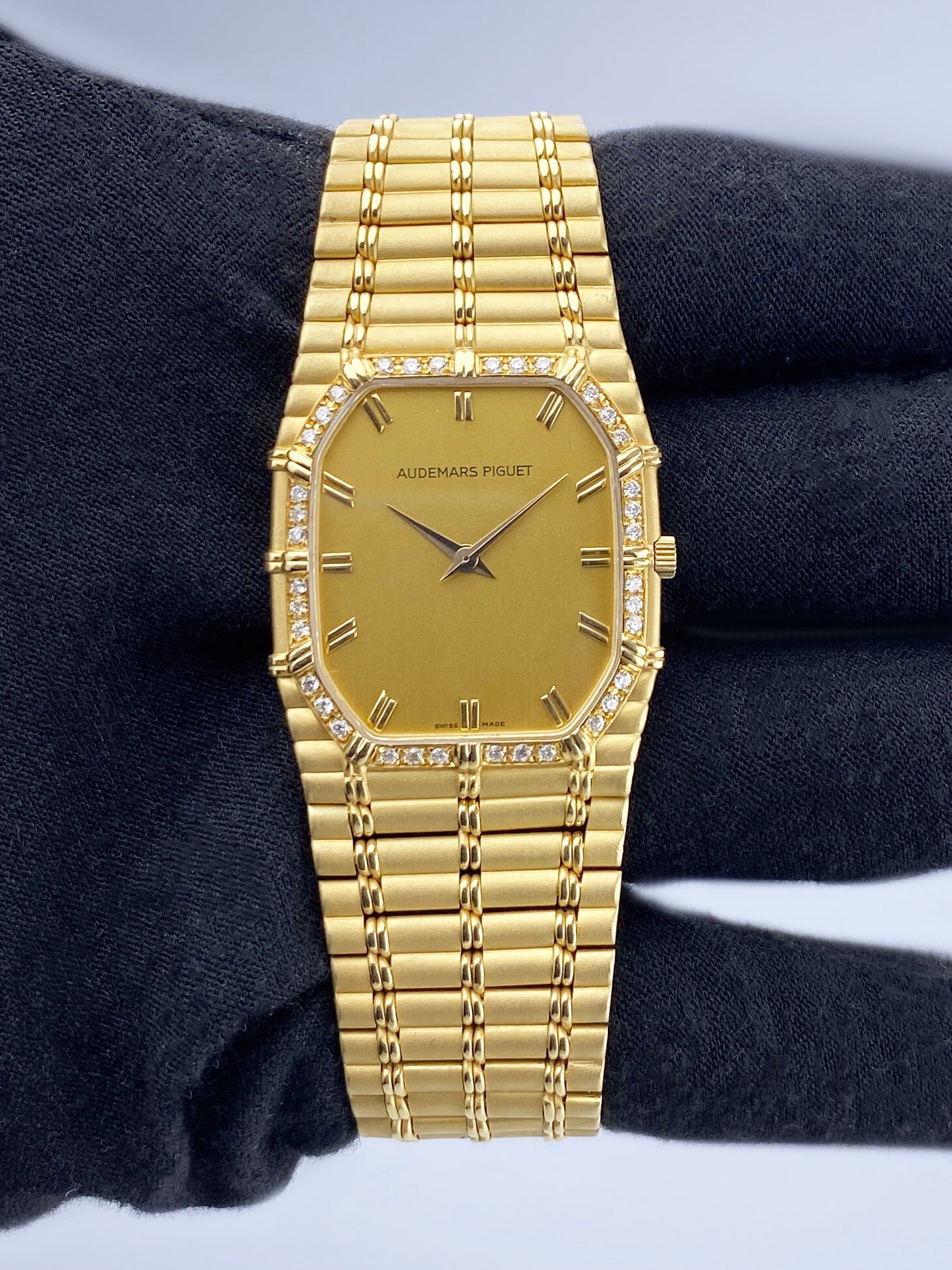 Audemars Piguet Bamboo Diamond Champagne Mens Watch - Watches