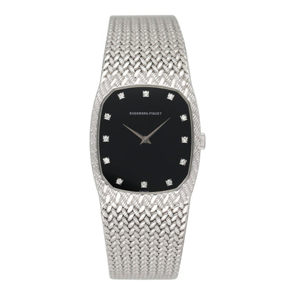 Audemars Piguet Cobra Diamond Black Dial 18K White Gold Ladies Watch