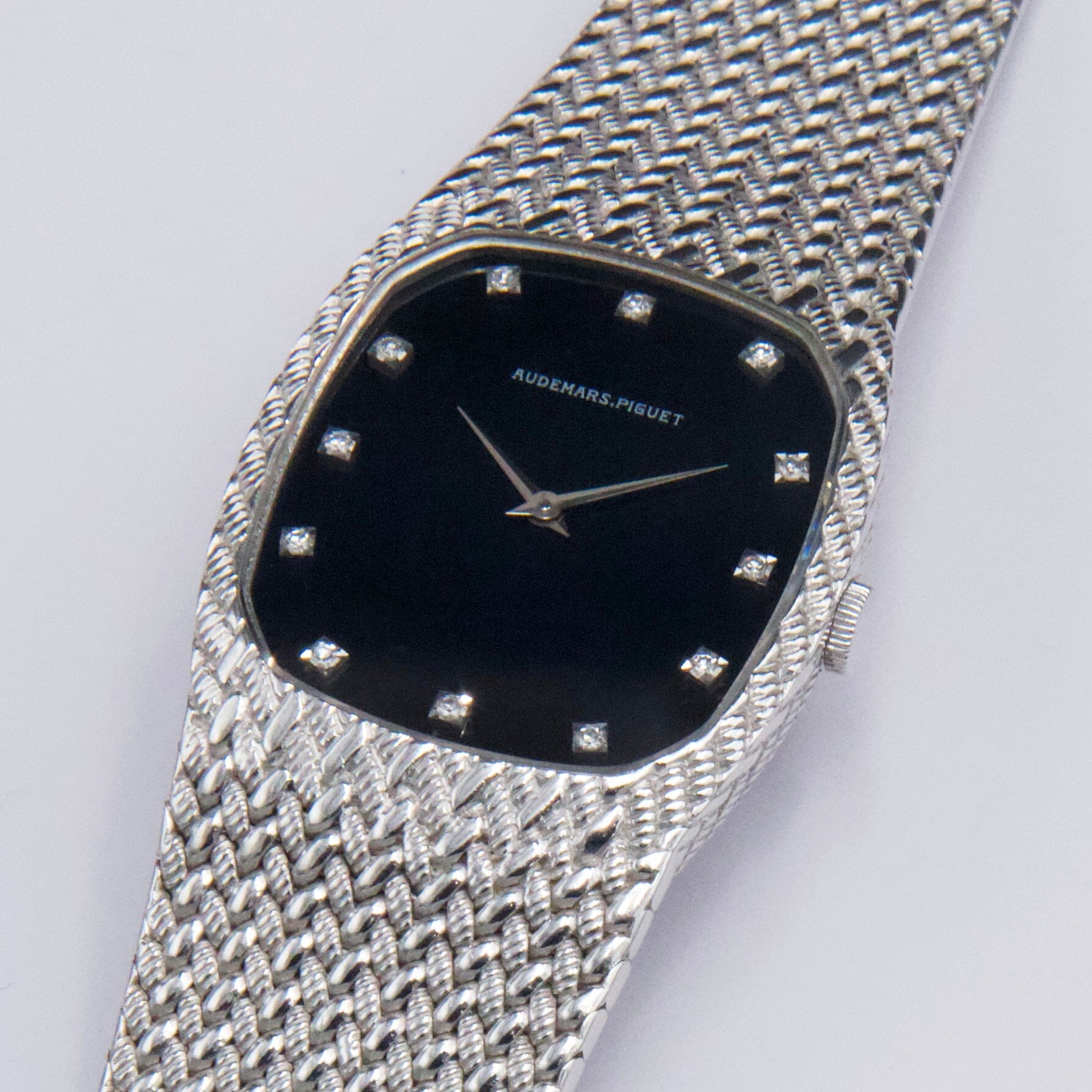 Audemars Piguet Cobra Diamond Black Dial 18K White Gold – Phigora