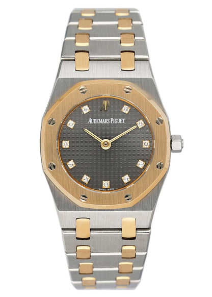 Audemars Piguet Royal Diamond Gray Dial Two-Tone Ladies Watch - Watches