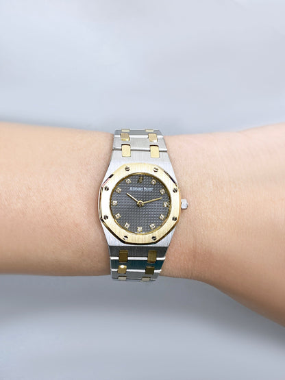 Audemars Piguet Royal Diamond Gray Dial Two-Tone Ladies Watch - Watches