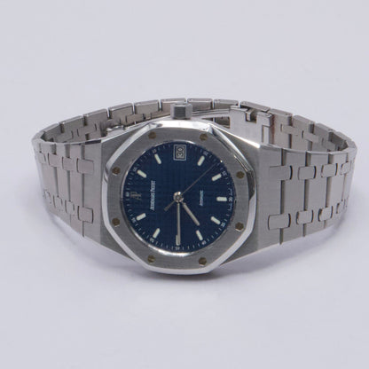 Audemars Piguet Royal Oak 14790ST Blue Dial Mens Watch Box Papers - Watches