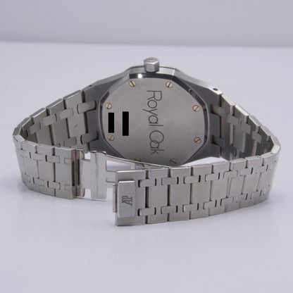 Audemars Piguet Royal Oak 14790ST Blue Dial Mens Watch Box Papers - Watches