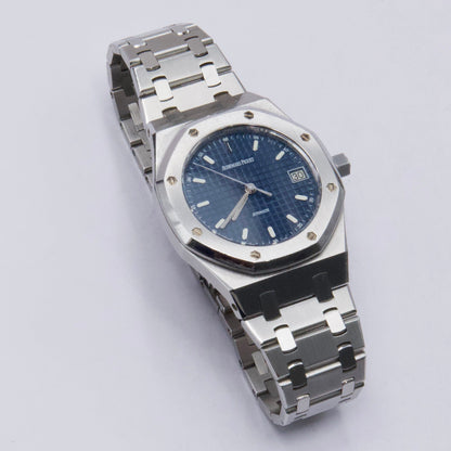 Audemars Piguet Royal Oak 14790ST Blue Dial Mens Watch Box Papers - Watches