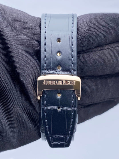 Audemars Piguet Royal Oak 15300OR Black Dial Mens Watch Box Papers - Watches