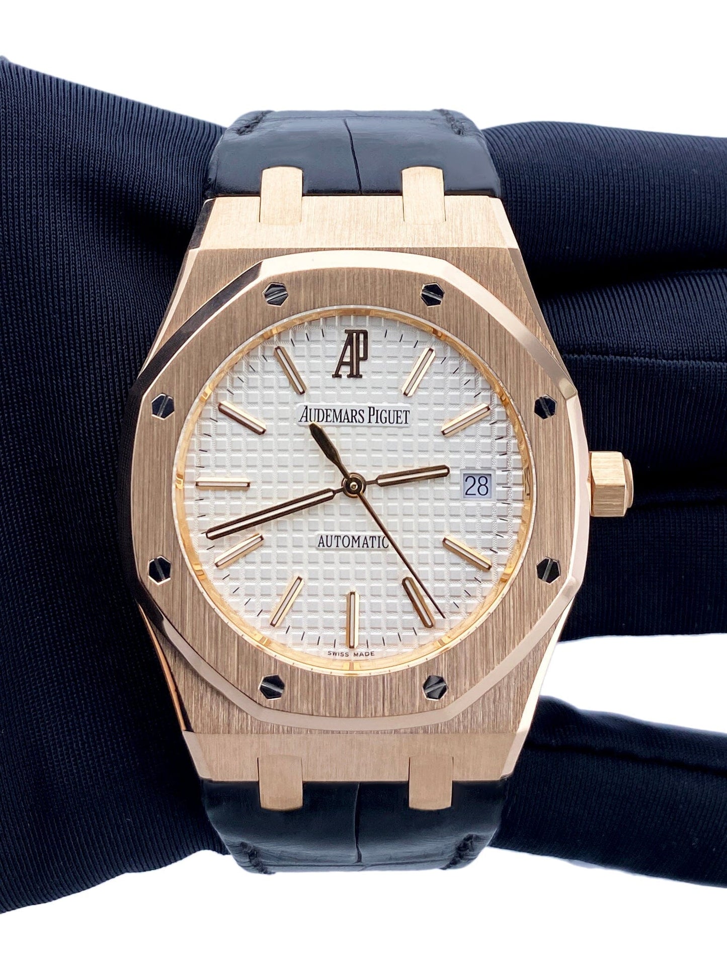 Audemars Piguet Royal Oak 15300OR White Dial Mens Watch - Watches