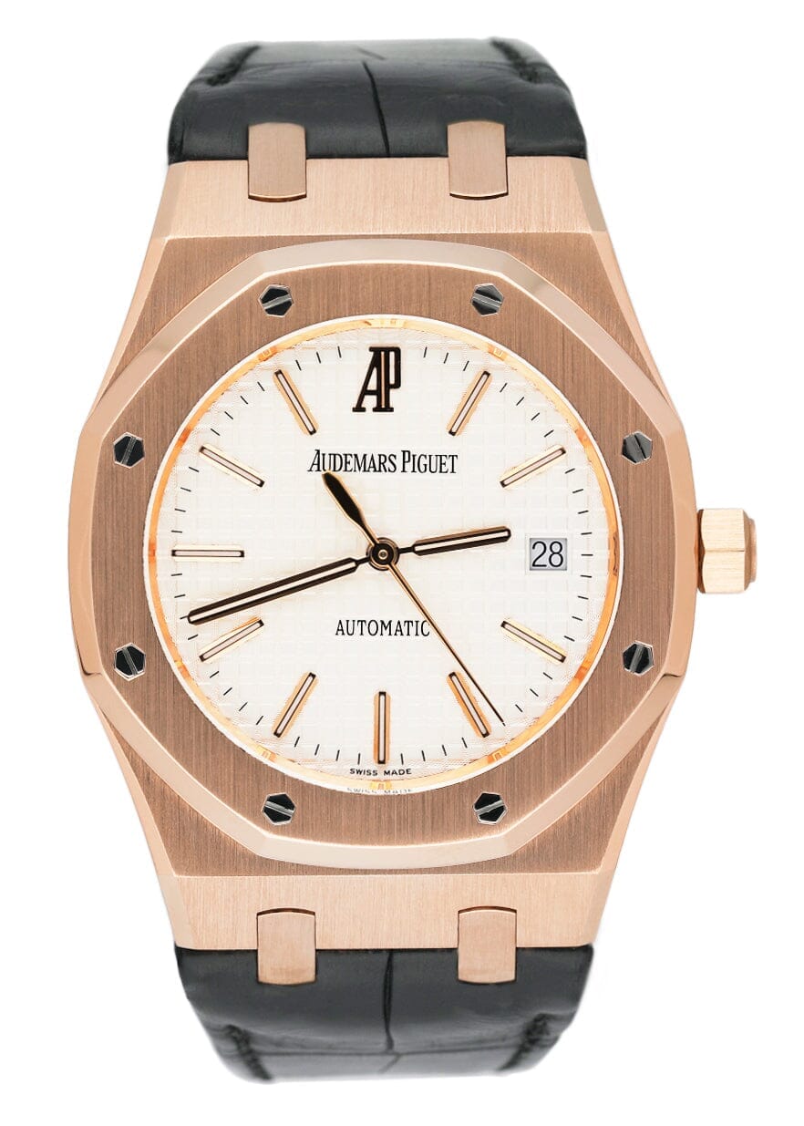 Audemars Piguet Royal Oak 15300OR White Dial Mens Watch - Watches