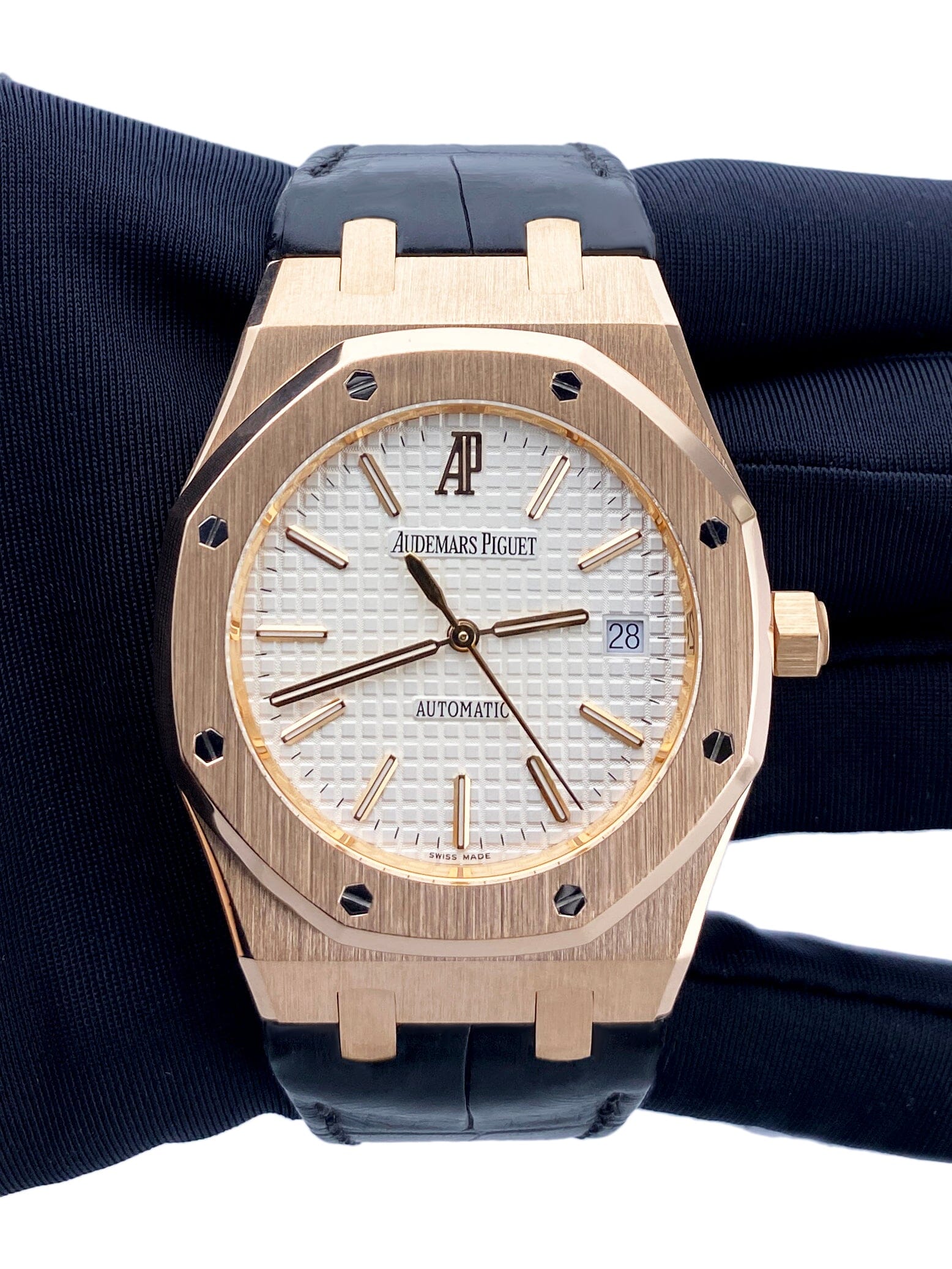 Audemars Piguet Royal Oak 15300OR White Dial Mens Watch - Watches