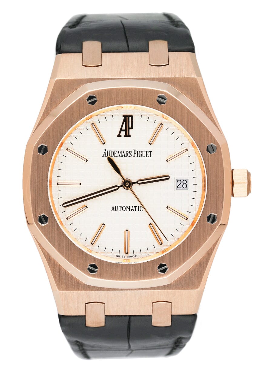 Audemars Piguet Royal Oak 15300OR White Dial Mens Watch - Watches