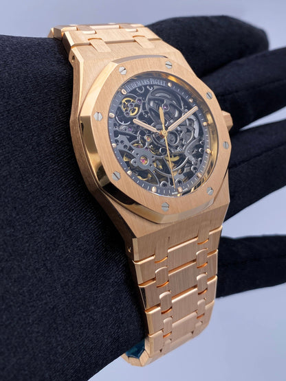 Audemars Piguet Royal Oak 15305OR Openworked Mens Watch Archives - Virtual