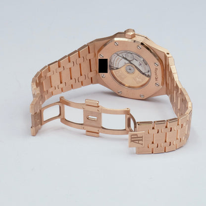 Audemars Piguet Royal Oak 15400OR 18K Rose Gold White Dial Box Papers - Watches