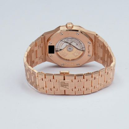 Audemars Piguet Royal Oak 15400OR 18K Rose Gold White Dial Box Papers - Watches