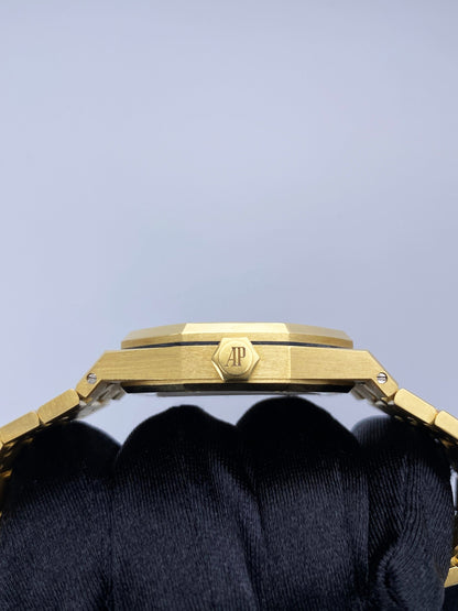 Audemars Piguet Royal Oak 15450BA Blue Dial 18K Yellow Gold Papers - Virtual