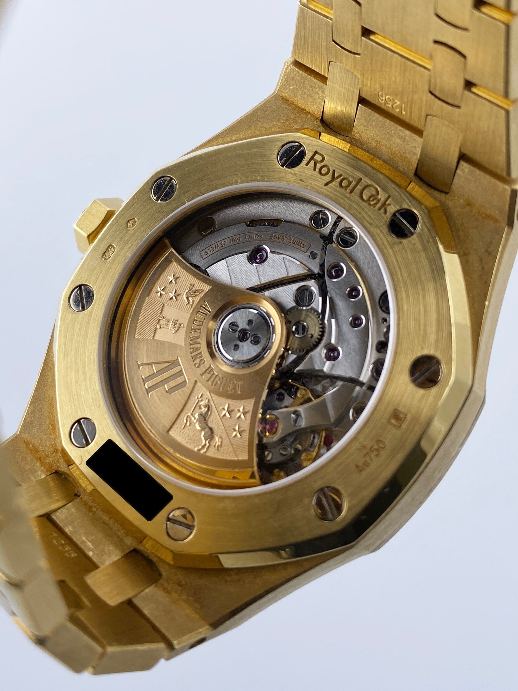 Audemars Piguet Royal Oak 15450BA Blue Dial 18K Yellow Gold Papers - Virtual