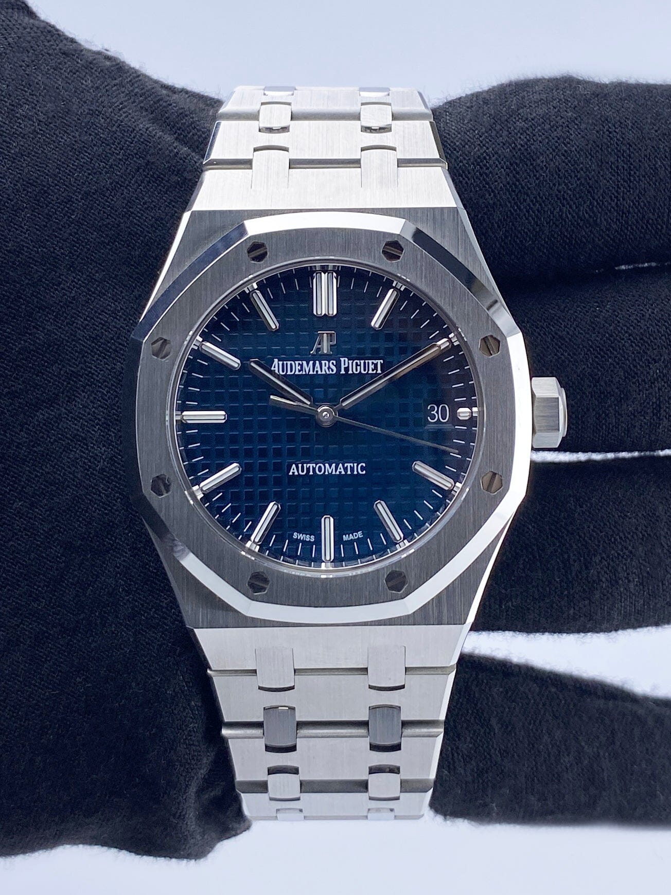 Watch Ap 37mm Blue Dial Audemars Piguet Royal Oak 15450ST Blue