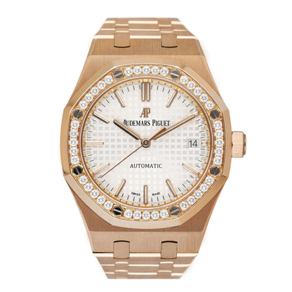 Audemars Piguet Royal Oak 15451OR.ZZ.1256OR.01 18k Pink Gold Ladies Watch Box Papers - Wristwatch