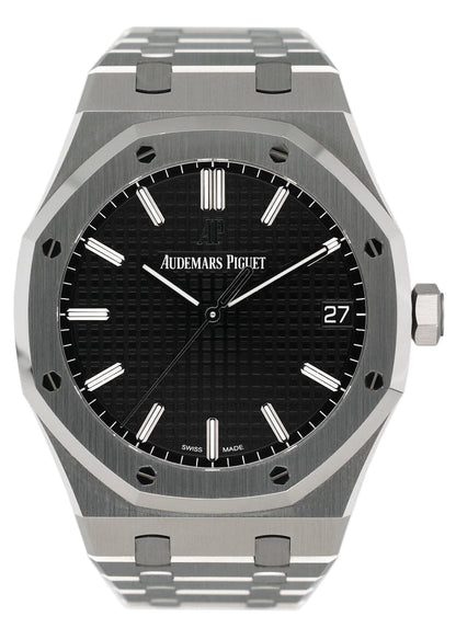 Audemars Piguet Royal Oak 15500ST Black Dial Mens Watch Box Papers - Watches