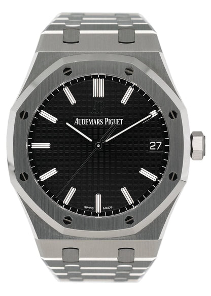 Audemars Piguet Royal Oak 15500ST Black Dial Mens Watch Box Papers - Watches