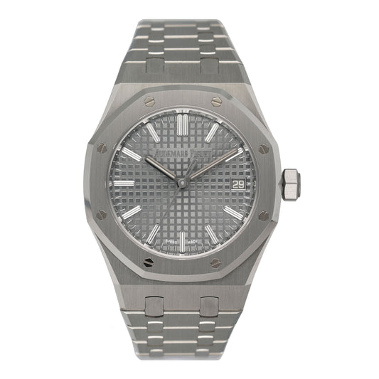 Audemars Piguet Royal Oak 15550ST Gray Dial Mens Watch Box Papers