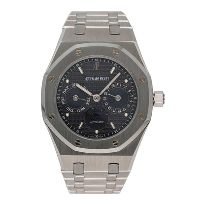 Audemars Piguet Royal Oak 25594ST Blue Dial Moonphase Mens Watch
