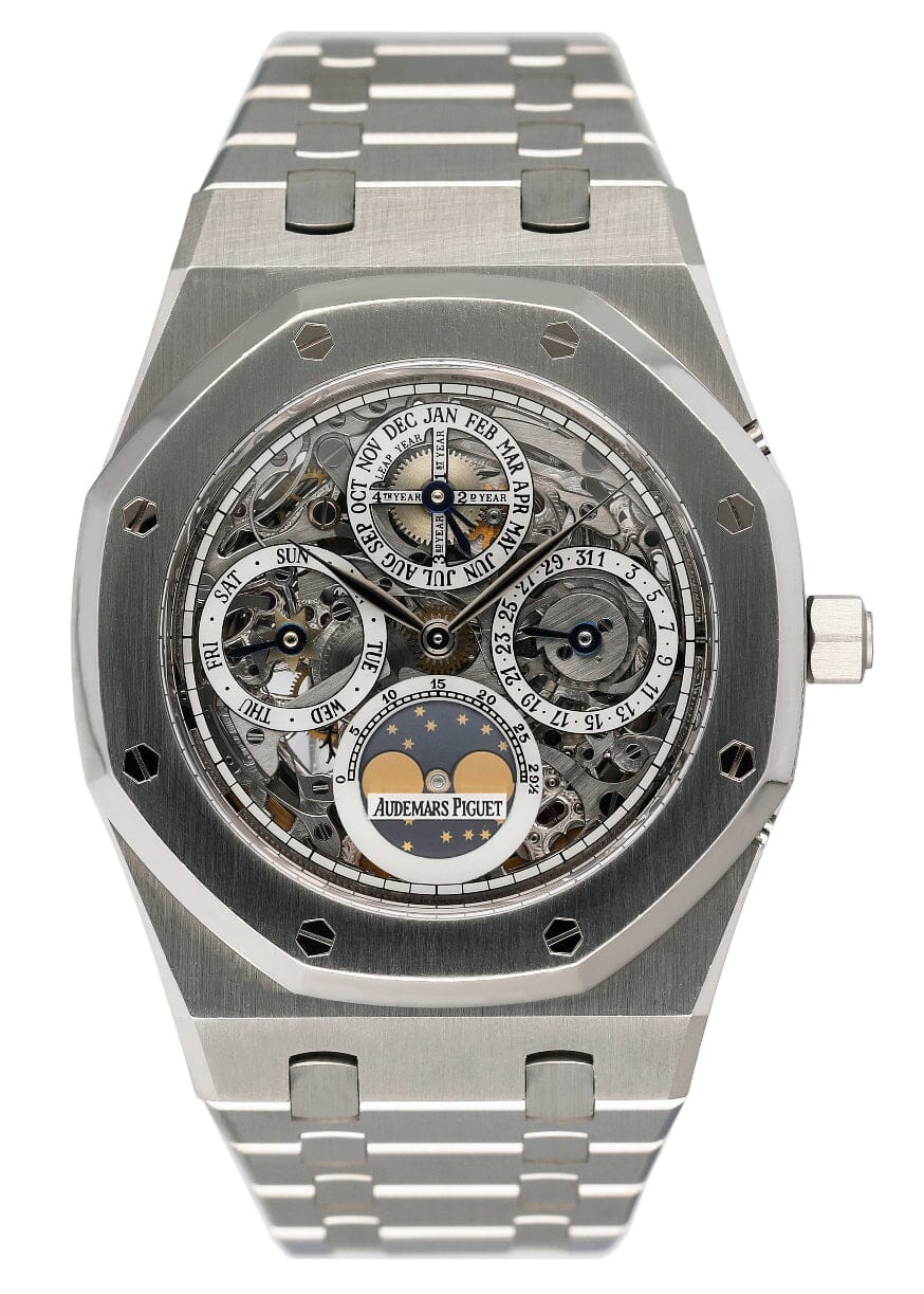 Audemars Piguet Royal Oak 25829ST Perpetual Calendar Mens Watch Box Papers - Wristwatch