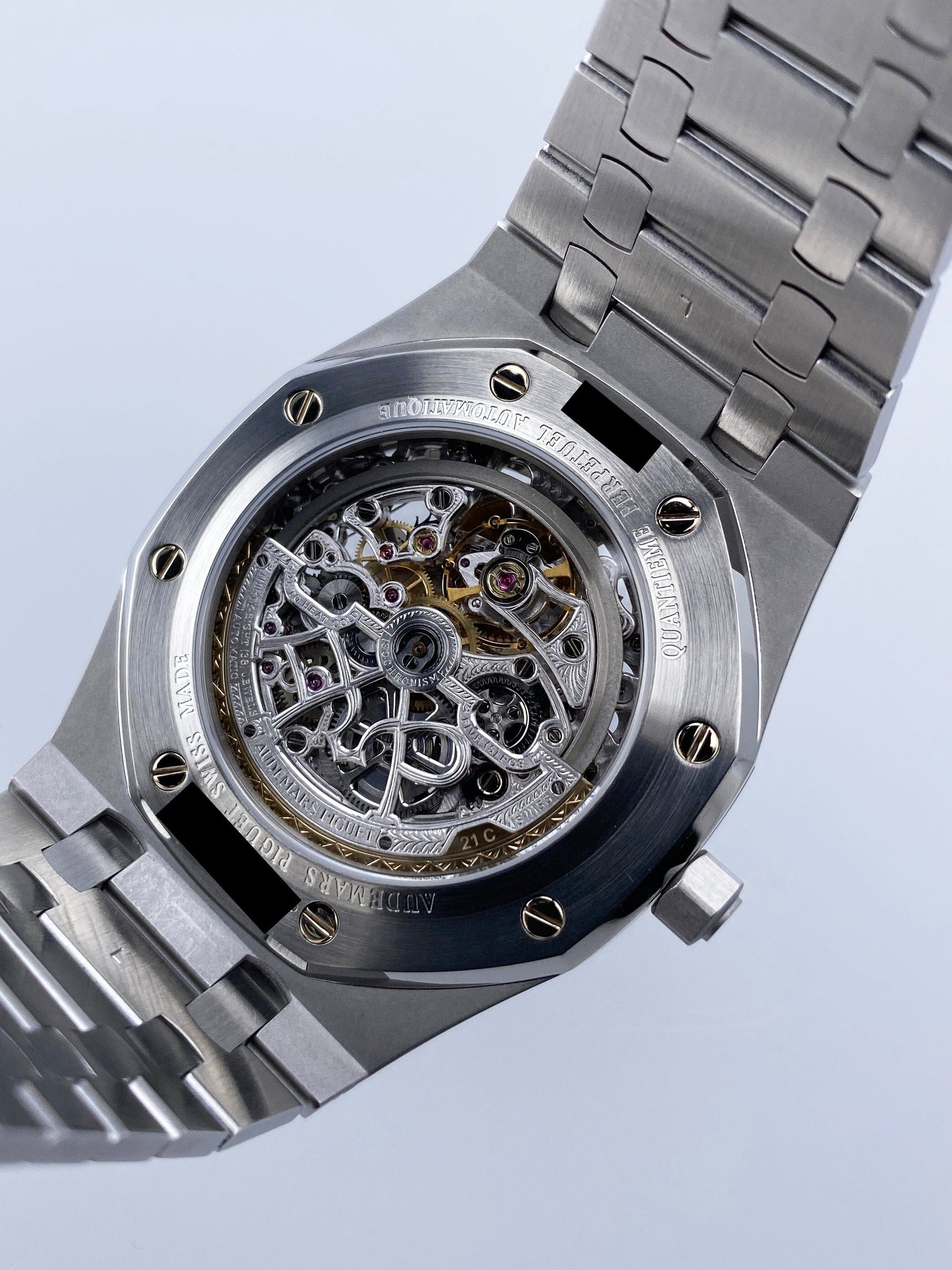 Audemars Piguet Royal Oak 25829ST Perpetual Calendar Mens Watch Box Papers - Wristwatch