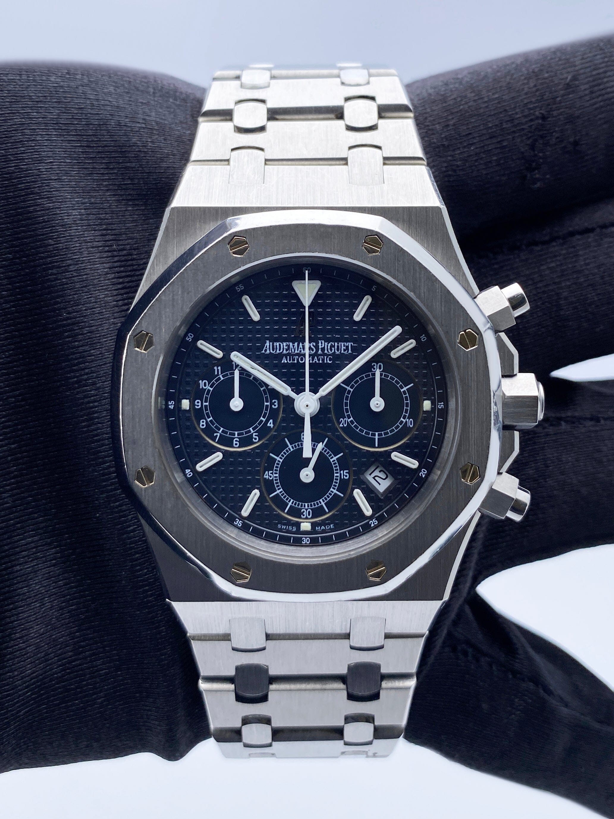 Audemars Piguet Royal Oak 25860ST Blue Dial Mens Watch Box – Phigora