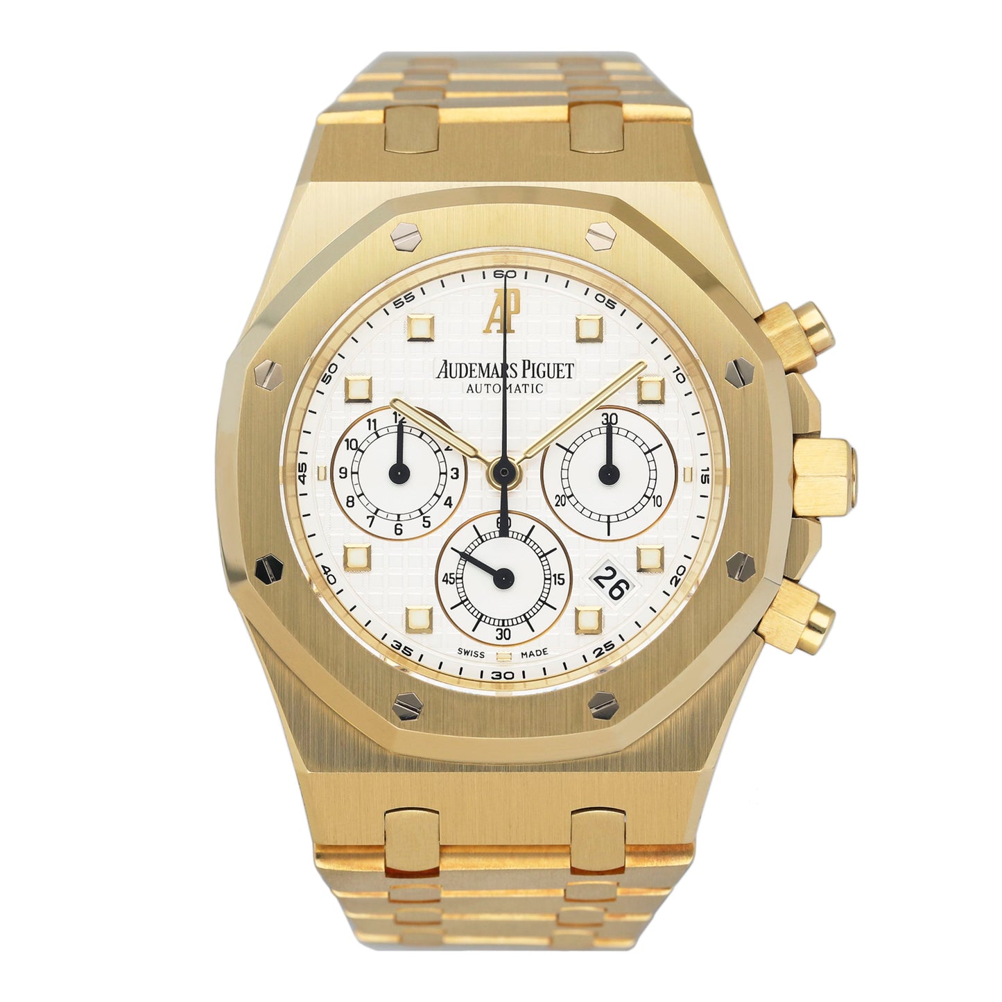 Audemars Piguet Royal Oak 25960BA White Dial Mens Watch