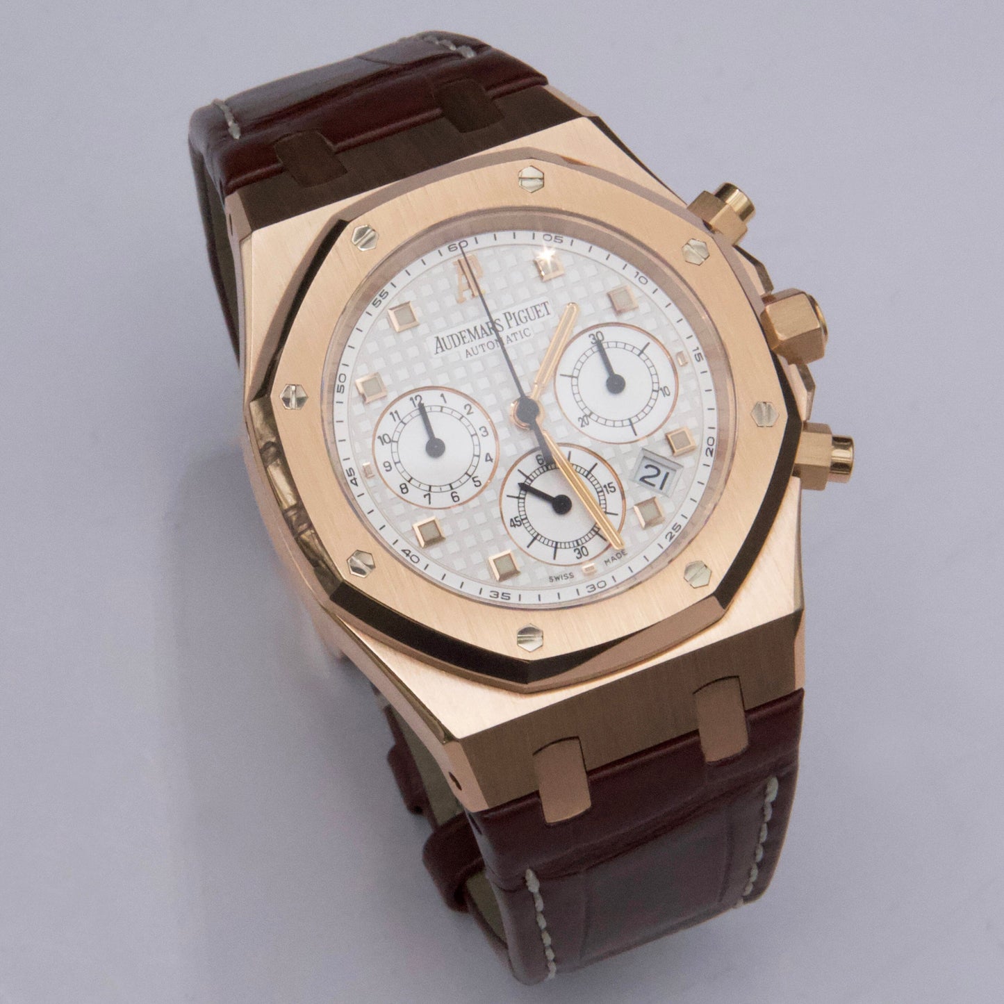 Audemars Piguet Royal Oak 26022OR 18K Rose Gold Mens Watch With Papers - Virtual