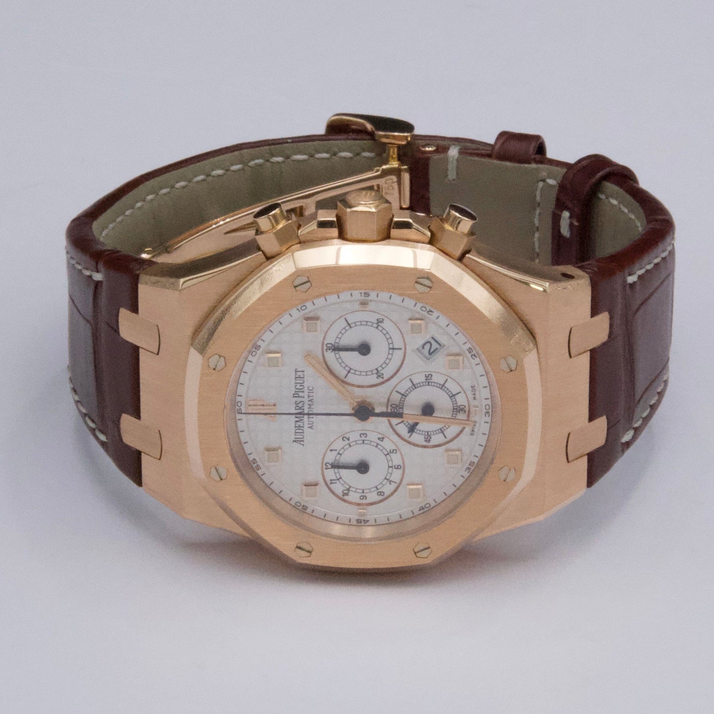 Audemars Piguet Royal Oak 26022OR 18K Rose Gold Mens Watch With Papers - Virtual