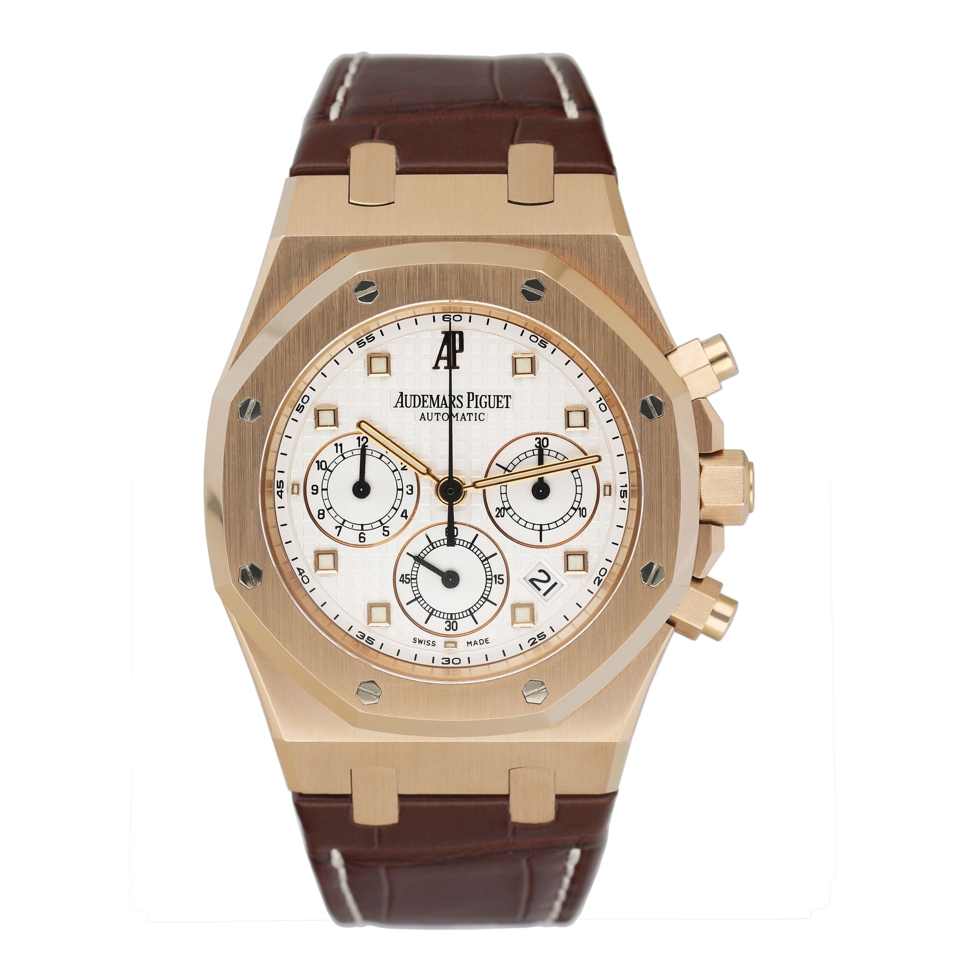 Audemars Piguet Royal Oak 26022OR 18K Rose Gold Mens Watch With Papers - Virtual