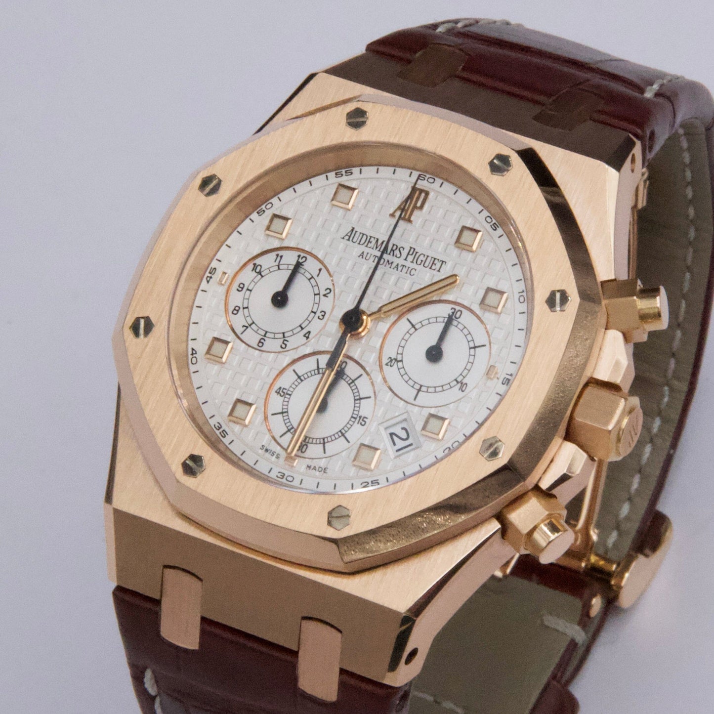 Audemars Piguet Royal Oak 26022OR 18K Rose Gold Mens Watch With Papers - Virtual