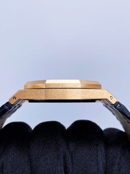 Audemars Piguet Royal Oak 26120OR Dual Time Mens Watch Box Papers