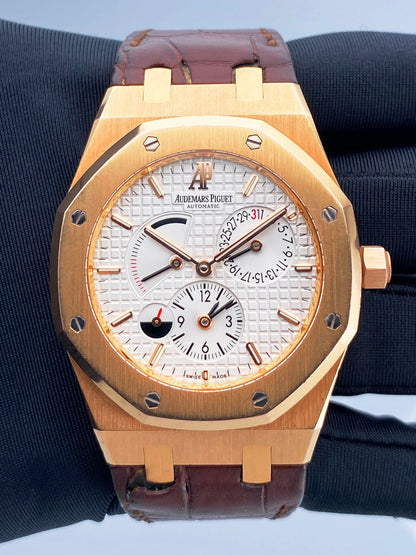 Audemars Piguet Royal Oak 26120OR Dual Time Mens Watch Box Papers - Watches