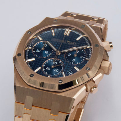 Audemars Piguet Royal Oak 26240OR Blue Dial Mens Watch Box Papers - Watches
